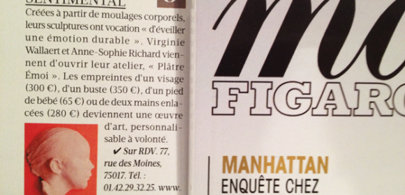 PLÂTRE émoi dans la PRESSE: Modes & Travaux, Entreprendre, Figaro, Gala, Connaissance des Arts, L'express, Femme actuelle, Marie Claire, Madame Figaro, Figaroscope, Paris 17, KIDscope, Aigle Azur...